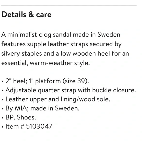 ❤️🔥Mia - Anja Swedish Clogs in Natural Leather - Size EU40 / US 9.5 - Picture 11 of 11